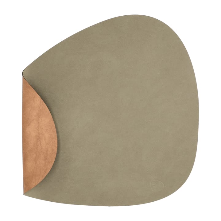 Nupo placemat reversible curve L 1 pc, Army green-nature LIND DNA