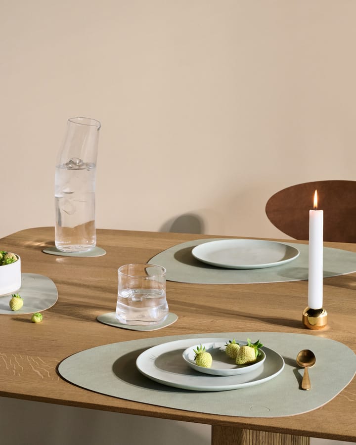 Nupo placemat reversible curve L 1 pc, Dark green-olive green LIND DNA