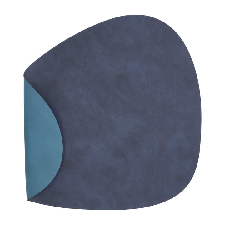 Nupo placemat reversible curve L 1 pc, Midnight blue-petrol LIND DNA