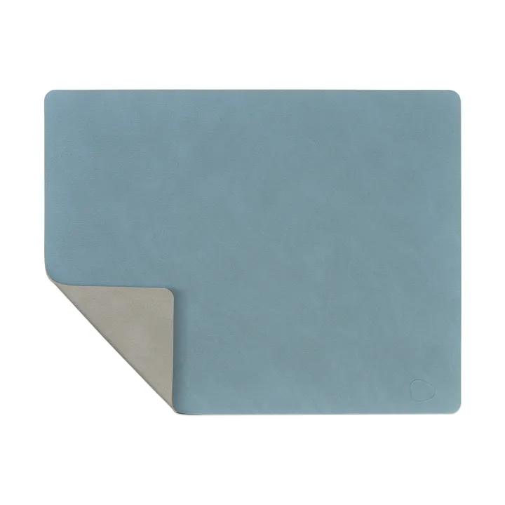 Nupo placemat reversible square L 1 pc - light blue-light grey, 45x35 cm - LIND DNA