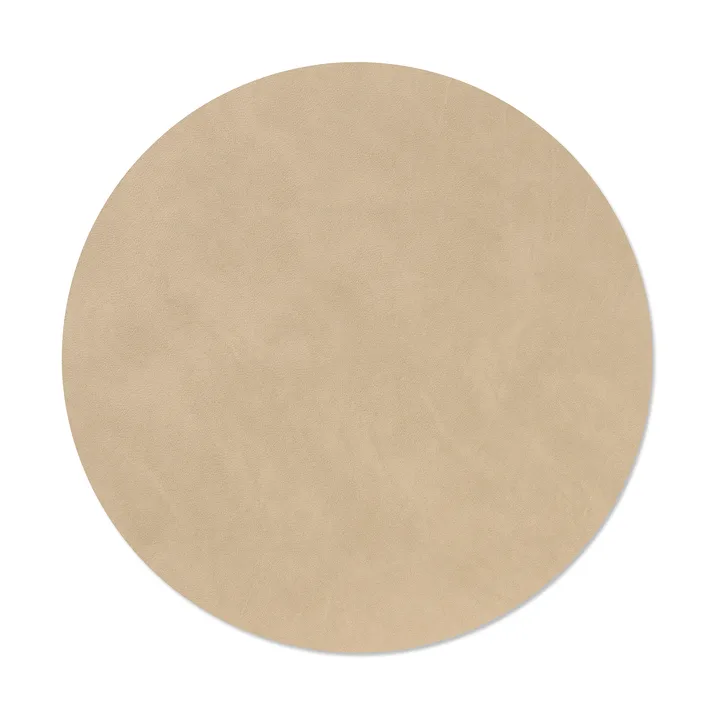Nupo placemat - Sand, circle, L, Ø38 cm - LIND DNA
