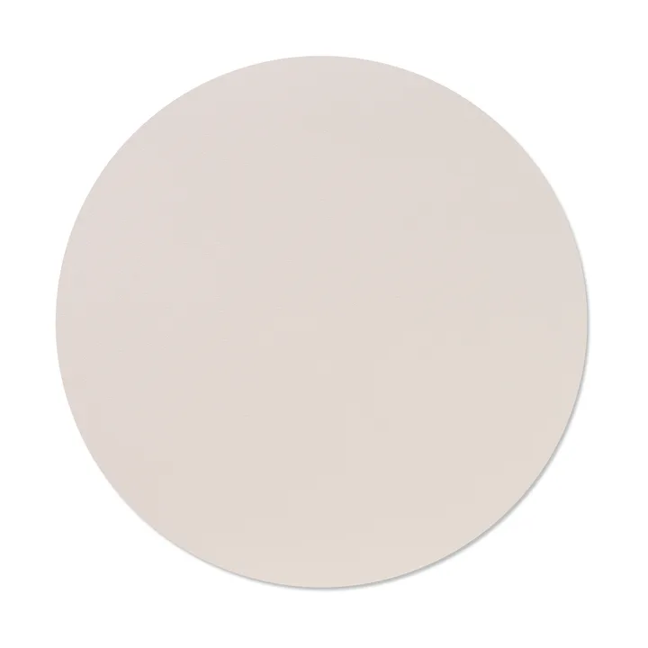 Nupo placemat - Soft nude, circle, L, Ø38 cm - LIND DNA
