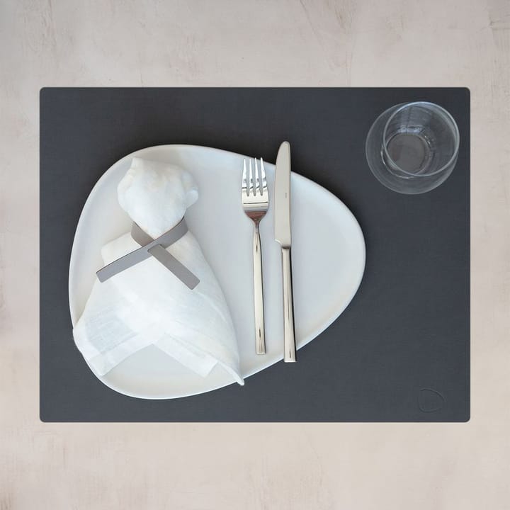 Nupo placemat square L, anthracite grey LIND DNA