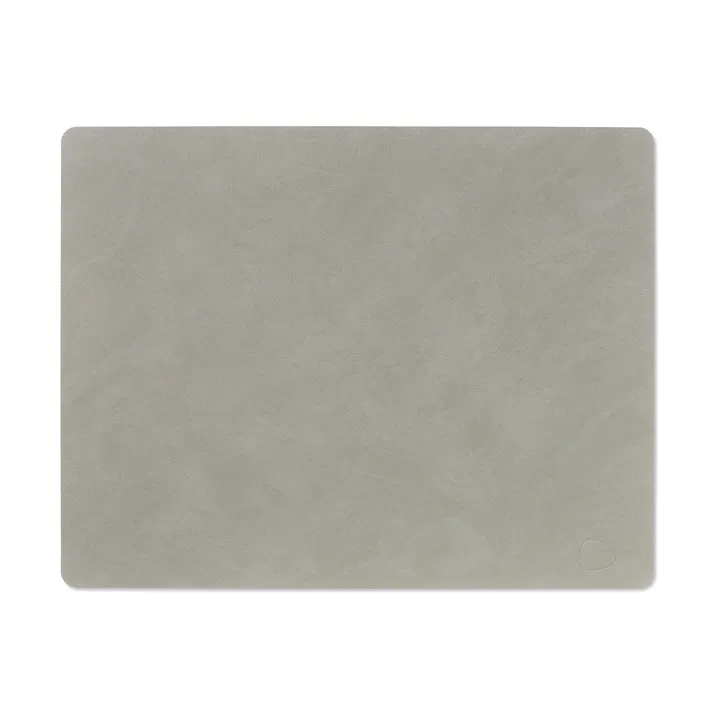 Nupo placemat square L - light grey, 45x35 cm - LIND DNA