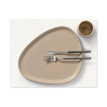 Nupo placemat square L - Pure white - LIND DNA