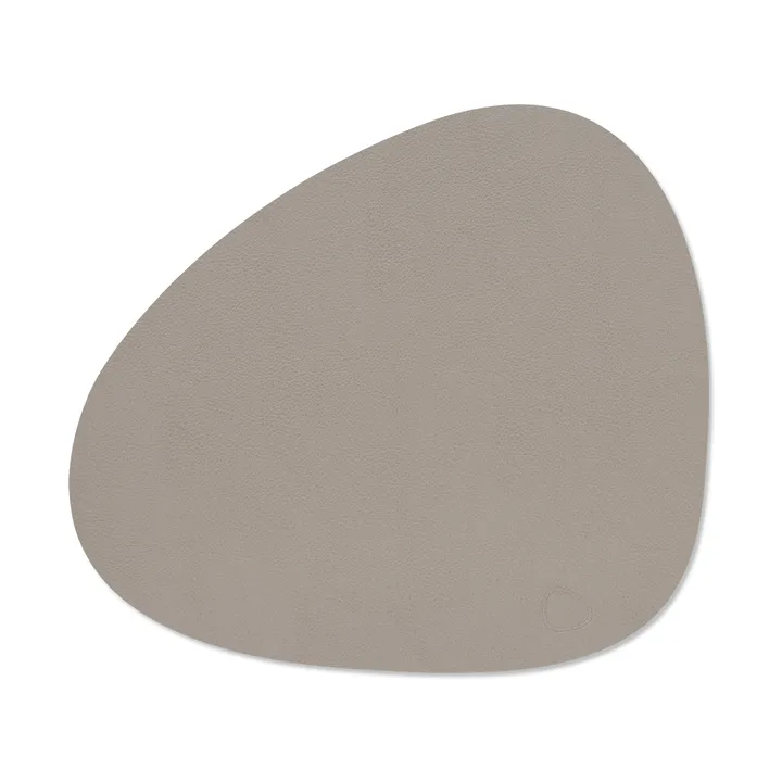 Serene placemat curve M - Ash, 35x31 cm - LIND DNA