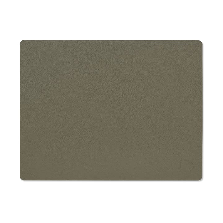 Serene placemat square M 26.5x34.5 cm - Moss - LIND DNA