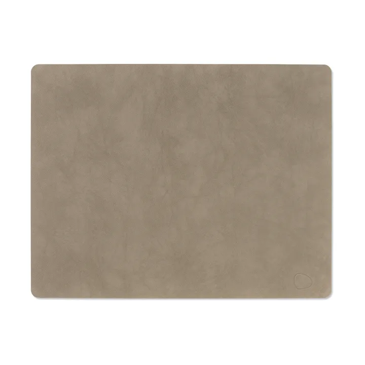 Square Nupo placemat 35x45 cm - Nomad grey, 45x35 cm - LIND DNA