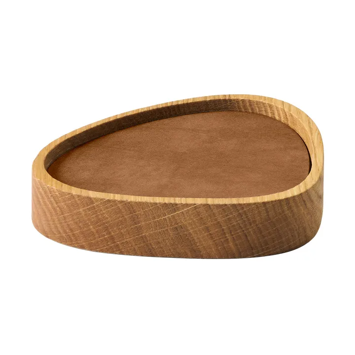 Wood Box coaster set - Nature-oak, curve, S, Nupo nature, 9 pieces - LIND DNA