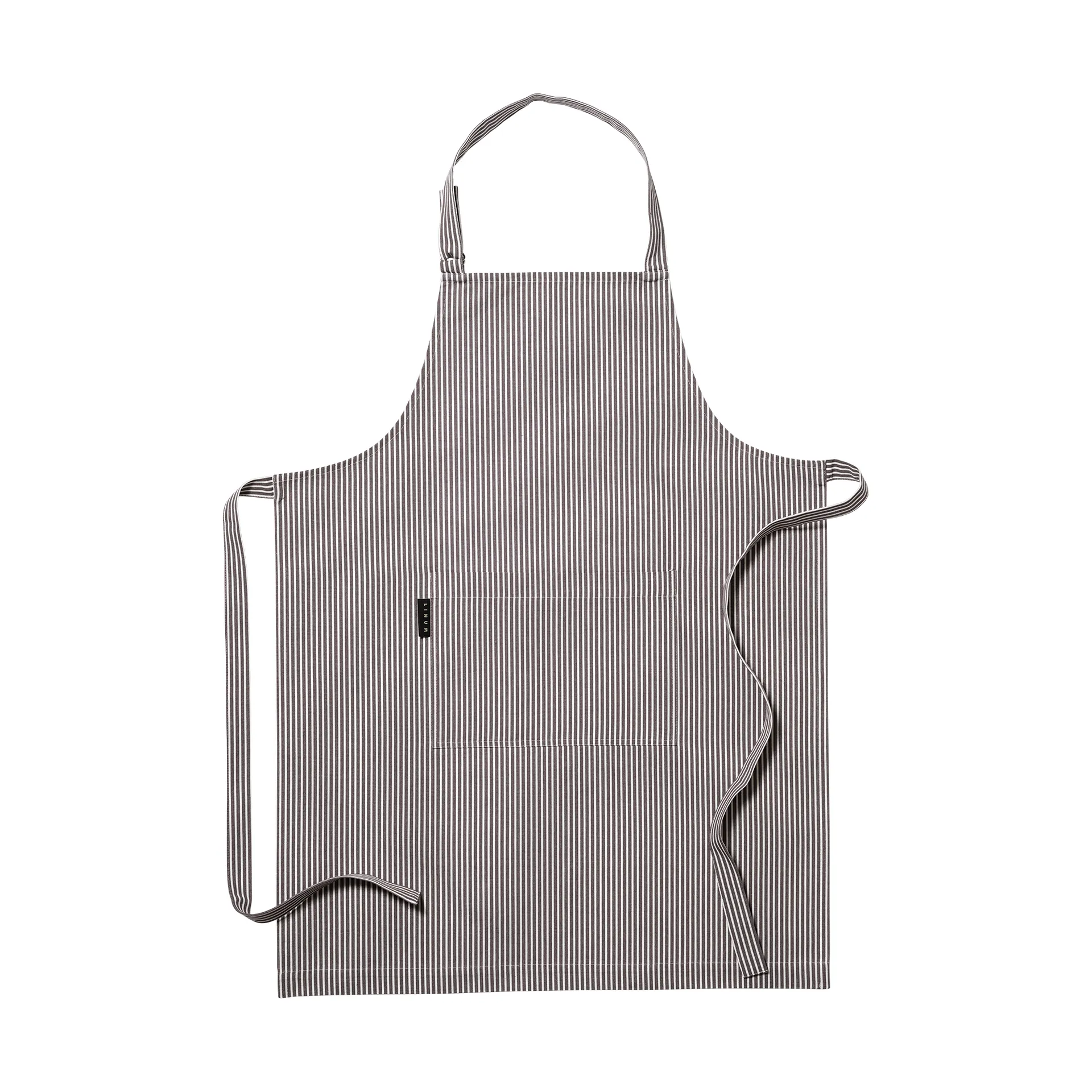 Emma apron, Granite gray Linum