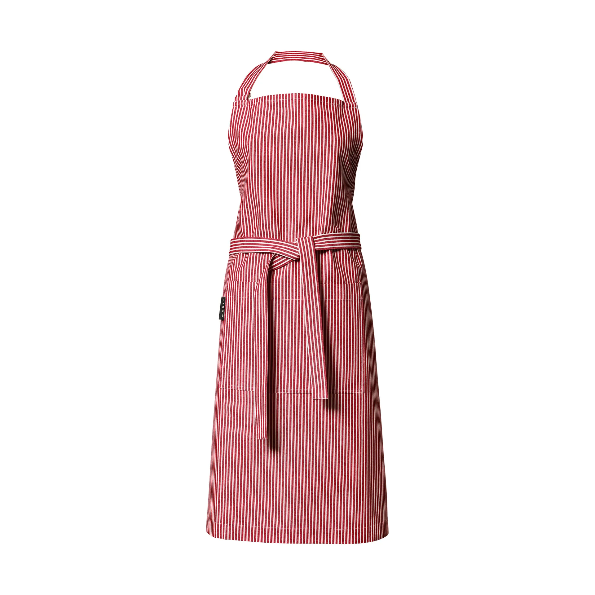 Emma apron, Red Linum