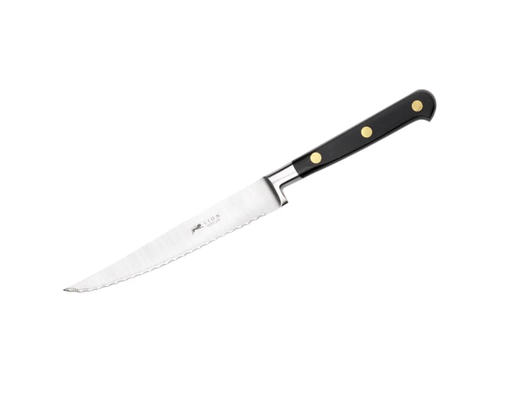 Ideal serrated steak knife 13 cm, Steel-black Lion Sabatier