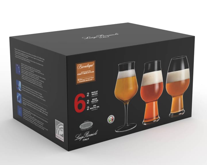 Birrateque Beer glass set 3x2-pack, 78 cl Luigi Bormioli