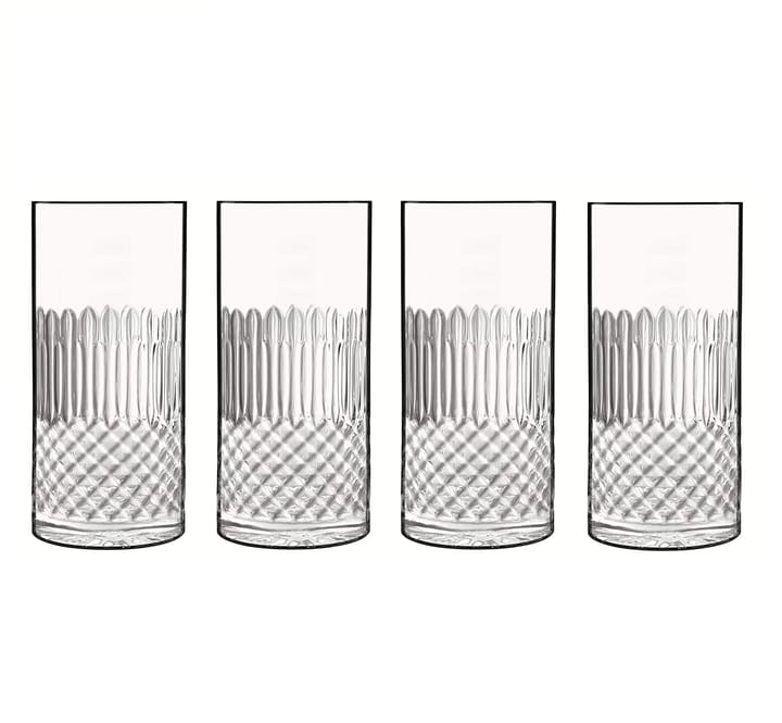 Diamante Beer glass/Longdrink glass 4-pack - 48 cl - Luigi Bormioli