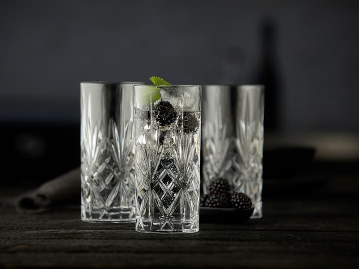 Melodia highball glass 36 cl 6-pack, Crystal Lyngby Glas
