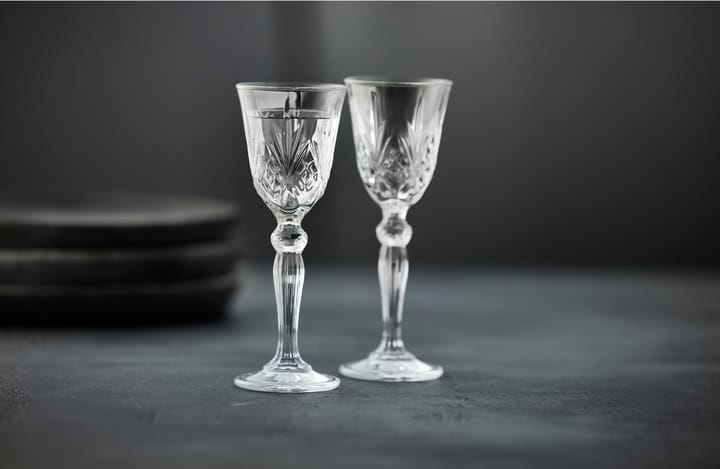 Melodia Snaps glass with stem 5 cl 4-pack, Clear Lyngby Glas