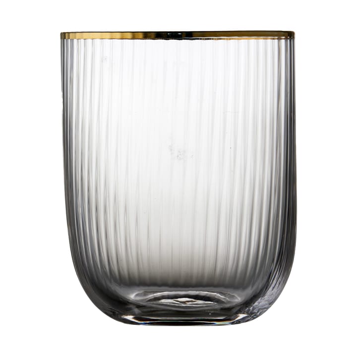 Palermo Gold tumbler glass 35 cl 4-pack, Clear-gold Lyngby Glas