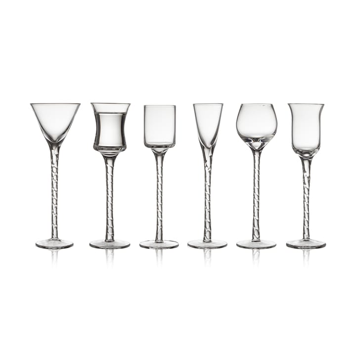 Rom snaps glass 2.5-5 cl 6 pieces, Clear Lyngby Glas