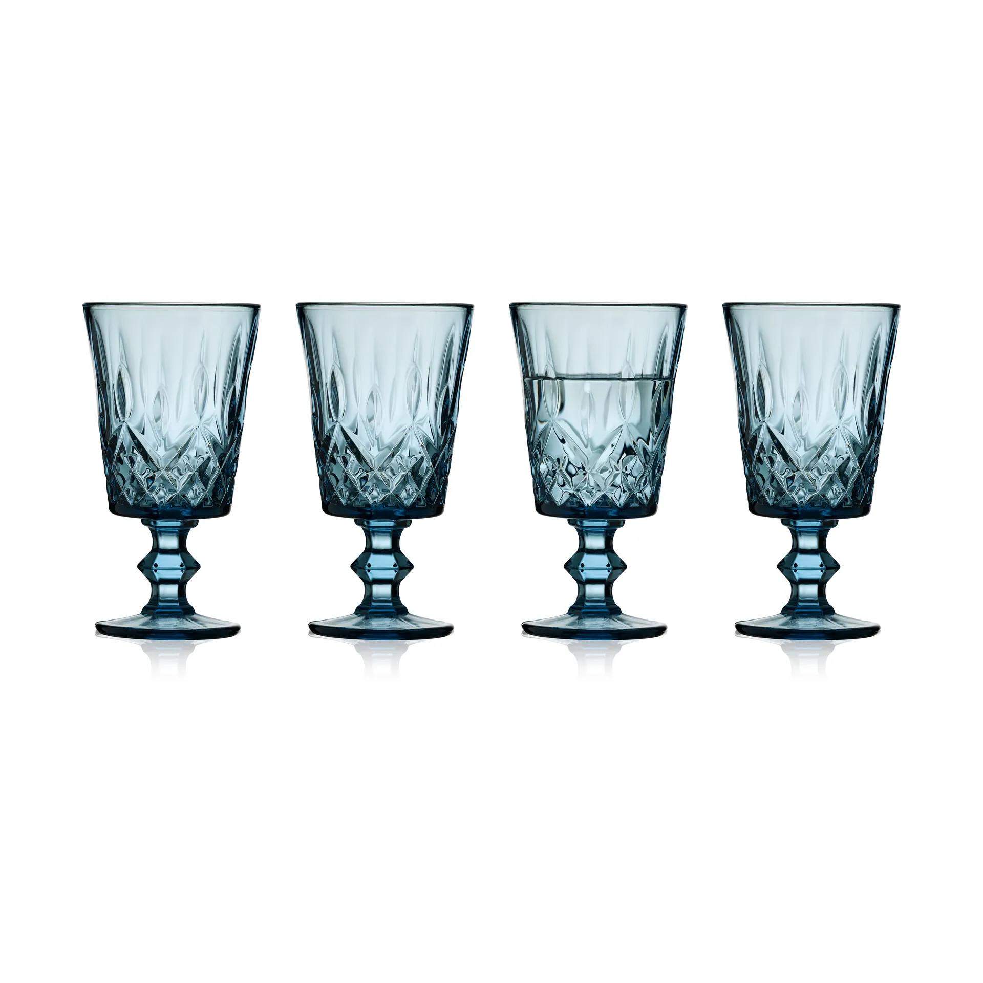 Sorrento wine glass 29 cl 4-pack, Blue Lyngby Glas