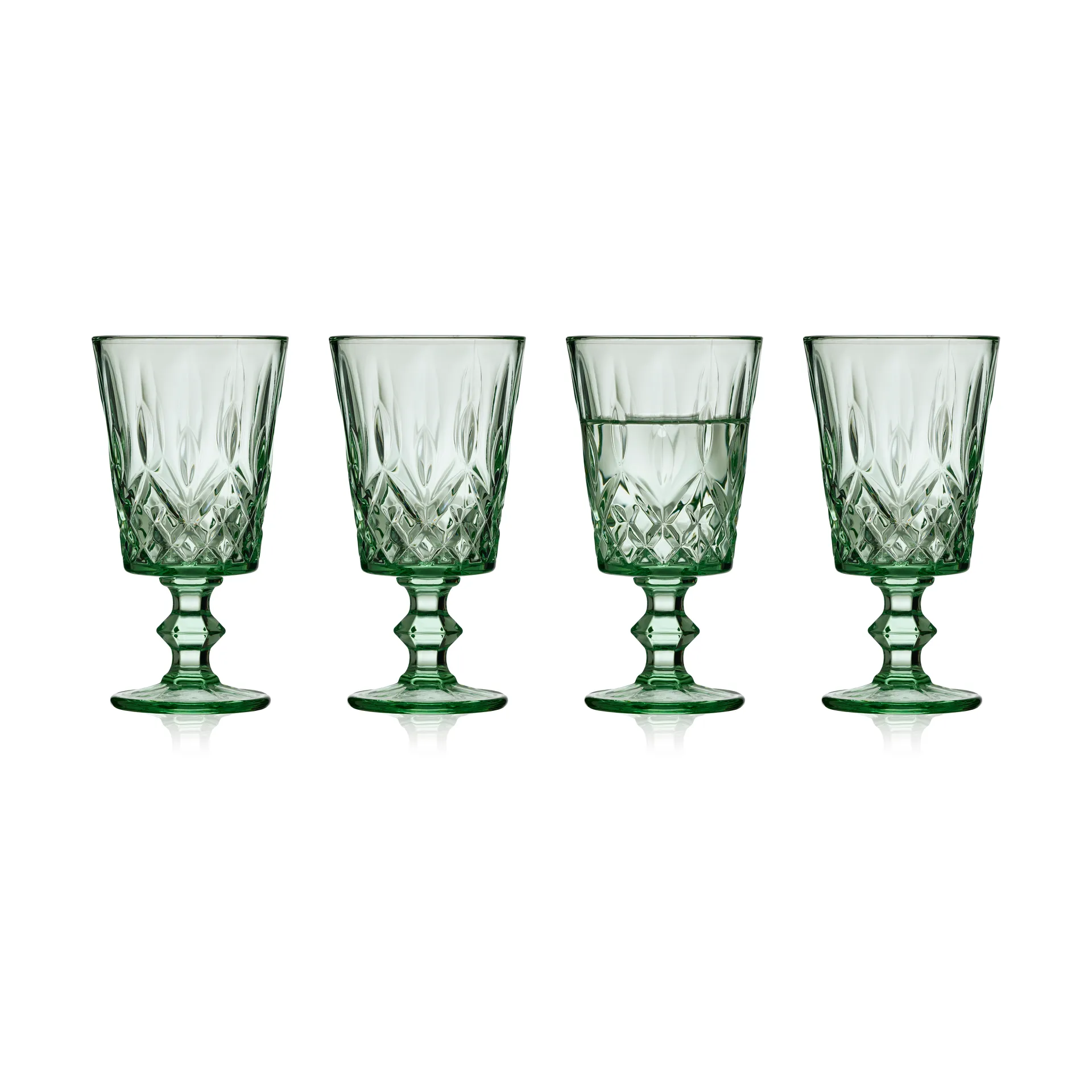 Sorrento wine glass 29 cl 4-pack, Green Lyngby Glas