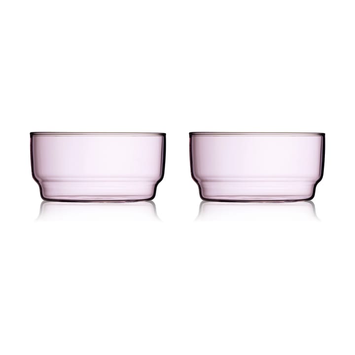 Torino bowl 50 cl 2-pack, Pink Lyngby Glas