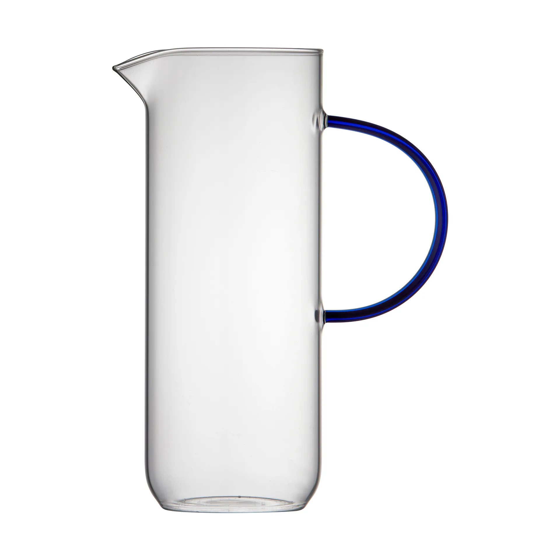 Torino glass carafe 1,1 l, Clear-blue Lyngby Glas