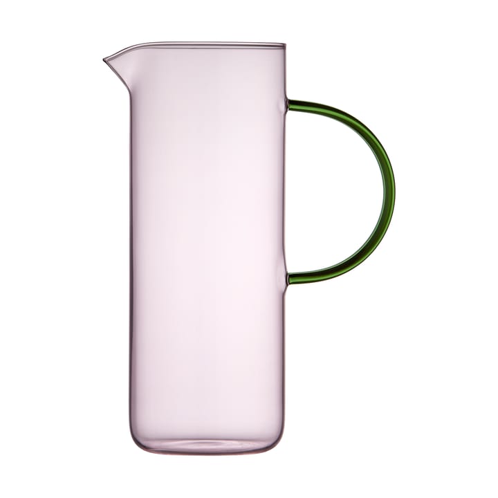 Torino glass carafe 1,1 l, Pink-green Lyngby Glas