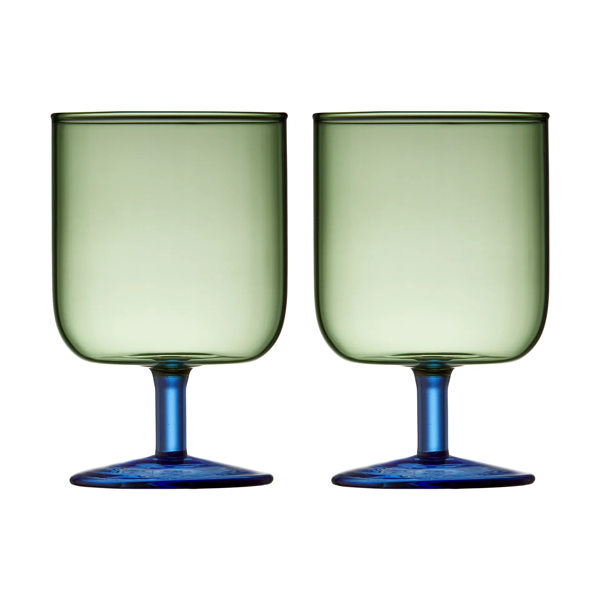 Torino wine glass 30 cl 2-pack, Green-blue Lyngby Glas