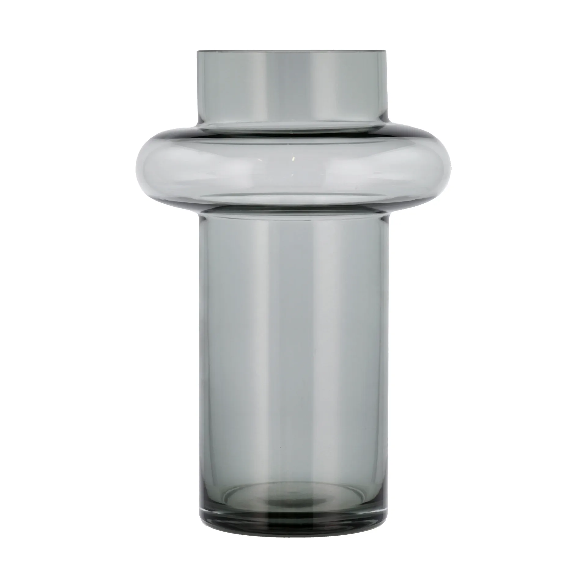 Tube vase glass 25 cm, Smoke Lyngby Glas