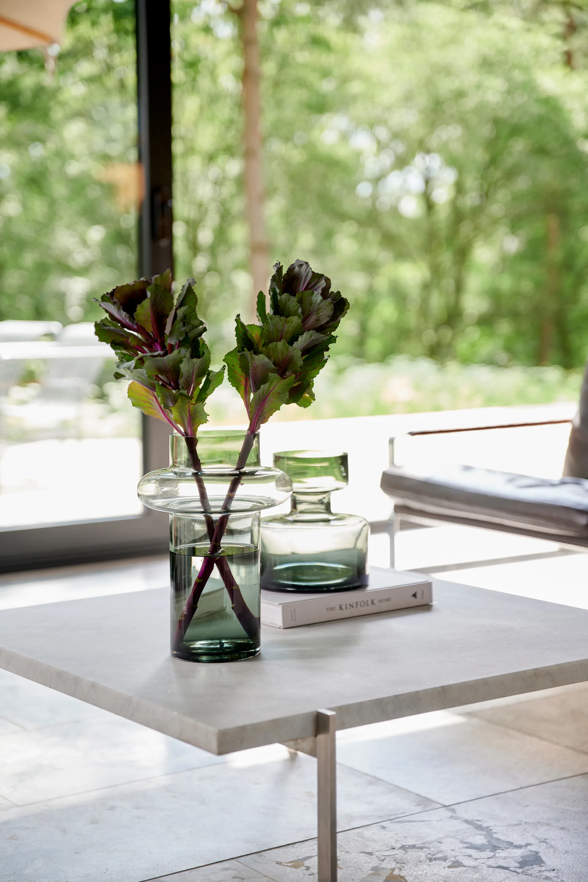 Tube vase glass 25 cm, Smoke Lyngby Glas