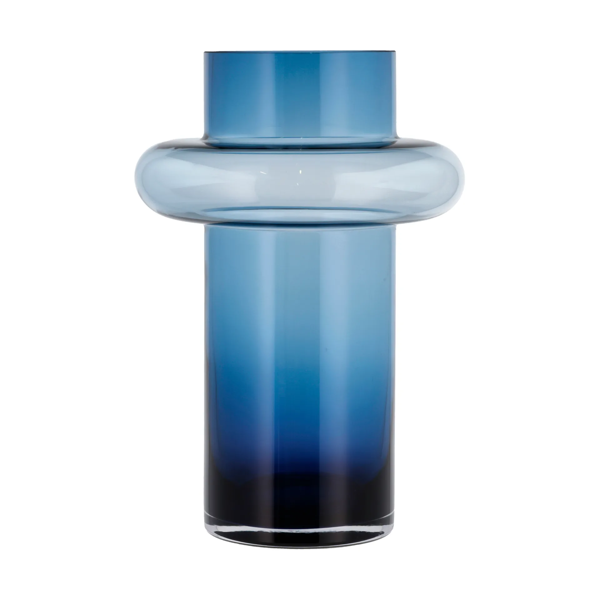 Tube vase glass 30 cm, Blue Lyngby Glas