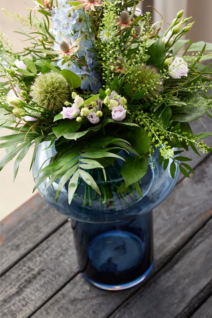 Tube vase glass 40 cm, Blue Lyngby Glas