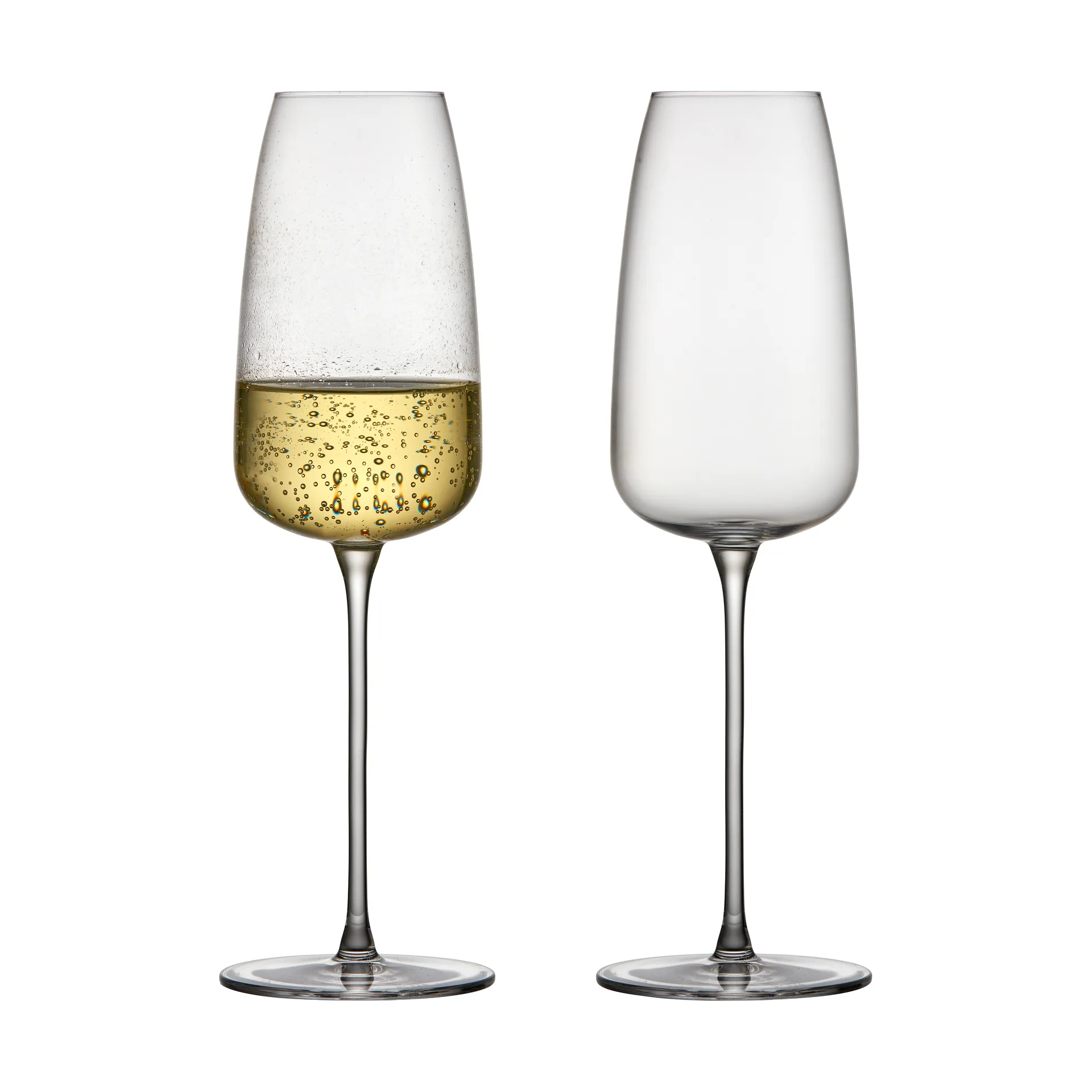 Veneto champagne glass 36 cl 2-pack, Clear Lyngby Glas