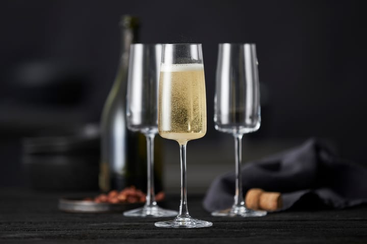 Zero champagne glass 30 cl 4-pack, Crystal Lyngby Glas