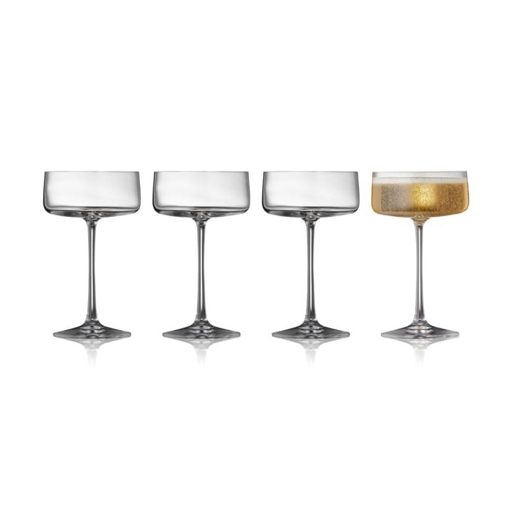 Zero champagne glass coupe 26 cl 4-pack, Crystal Lyngby Glas