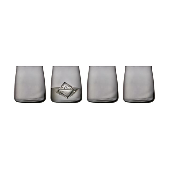 Zero water glass 42 cl 4-pack - Smoke - Lyngby Glas