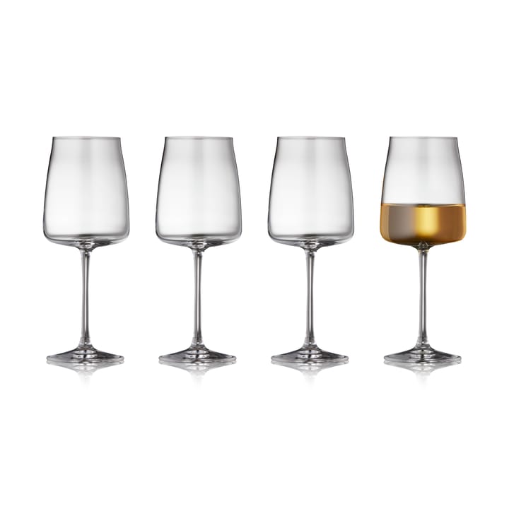 Zero white wine glass 43 cl 4-pack, Crystal Lyngby Glas