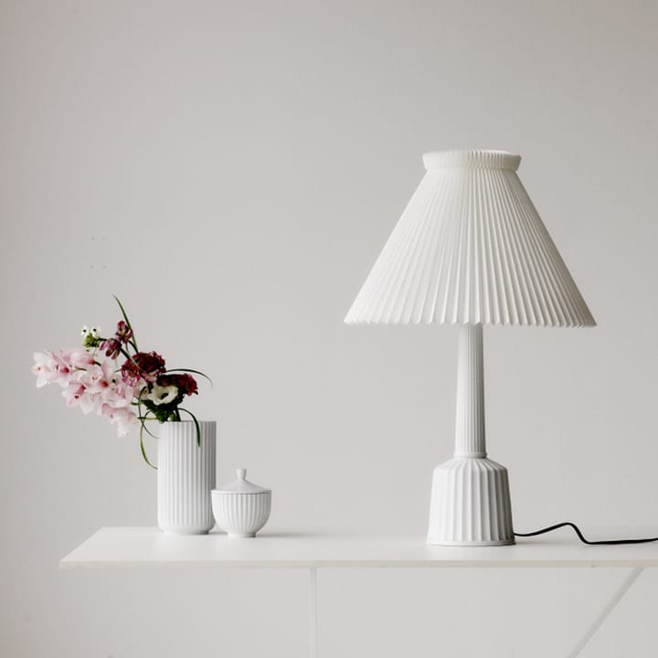 Esben klint table lamp, White, h.44 cm Lyngby Porcelæn