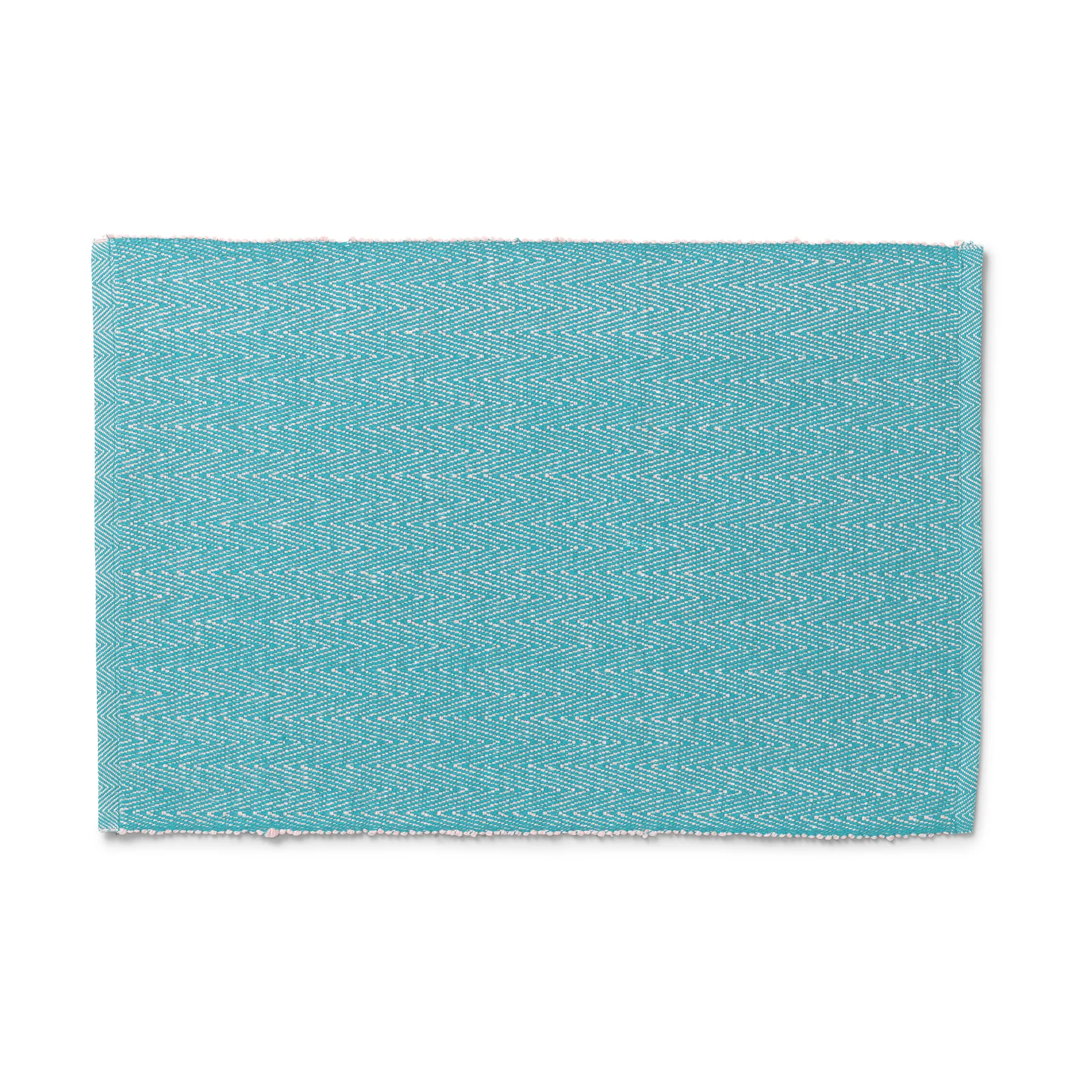 Herringbone placemat 30x43 cm, Turquoise Lyngby Porcelæn