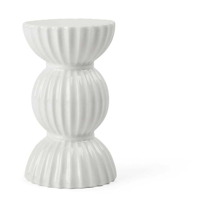 Lyngby Tura candle holder 14 cm - White - Lyngby Porcelæn