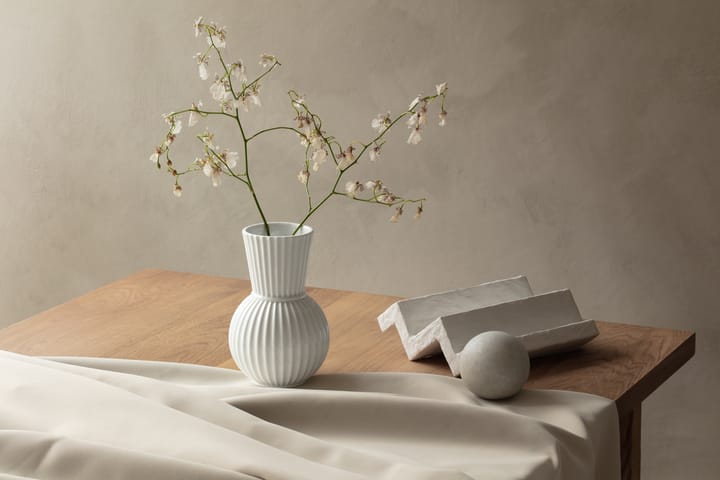 Lyngby Tura vase white, 18 cm Lyngby Porcelæn