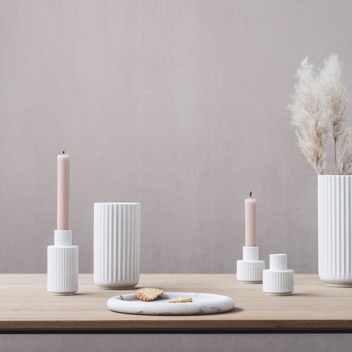 Lyngby vase candle holder white, 7 cm Lyngby Porcelæn