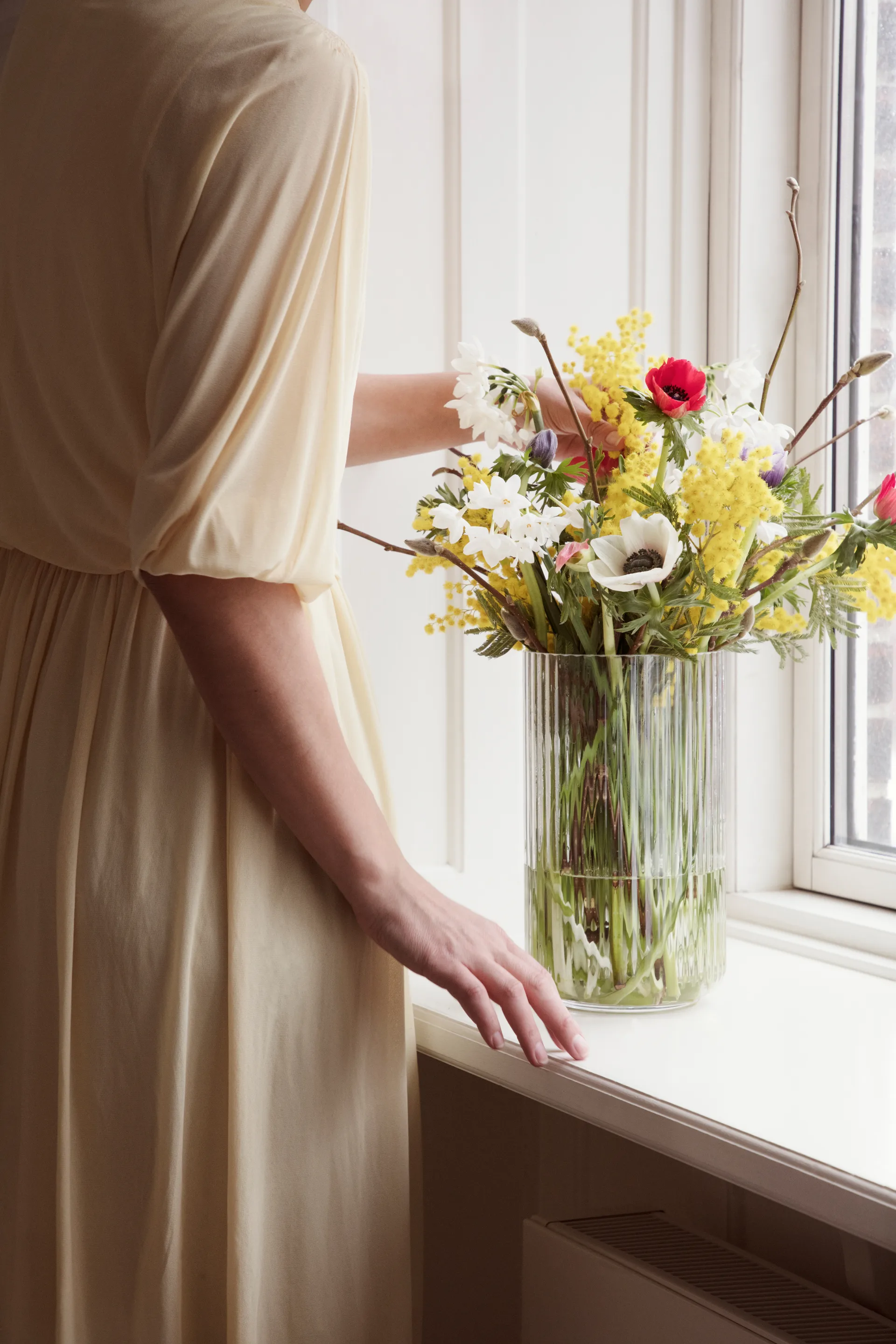 Lyngby vase glass clear, 25 cm Lyngby Porcelæn