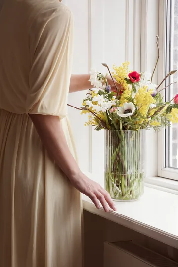 Lyngby vase glass clear - 25 cm - Lyngby Porcelæn