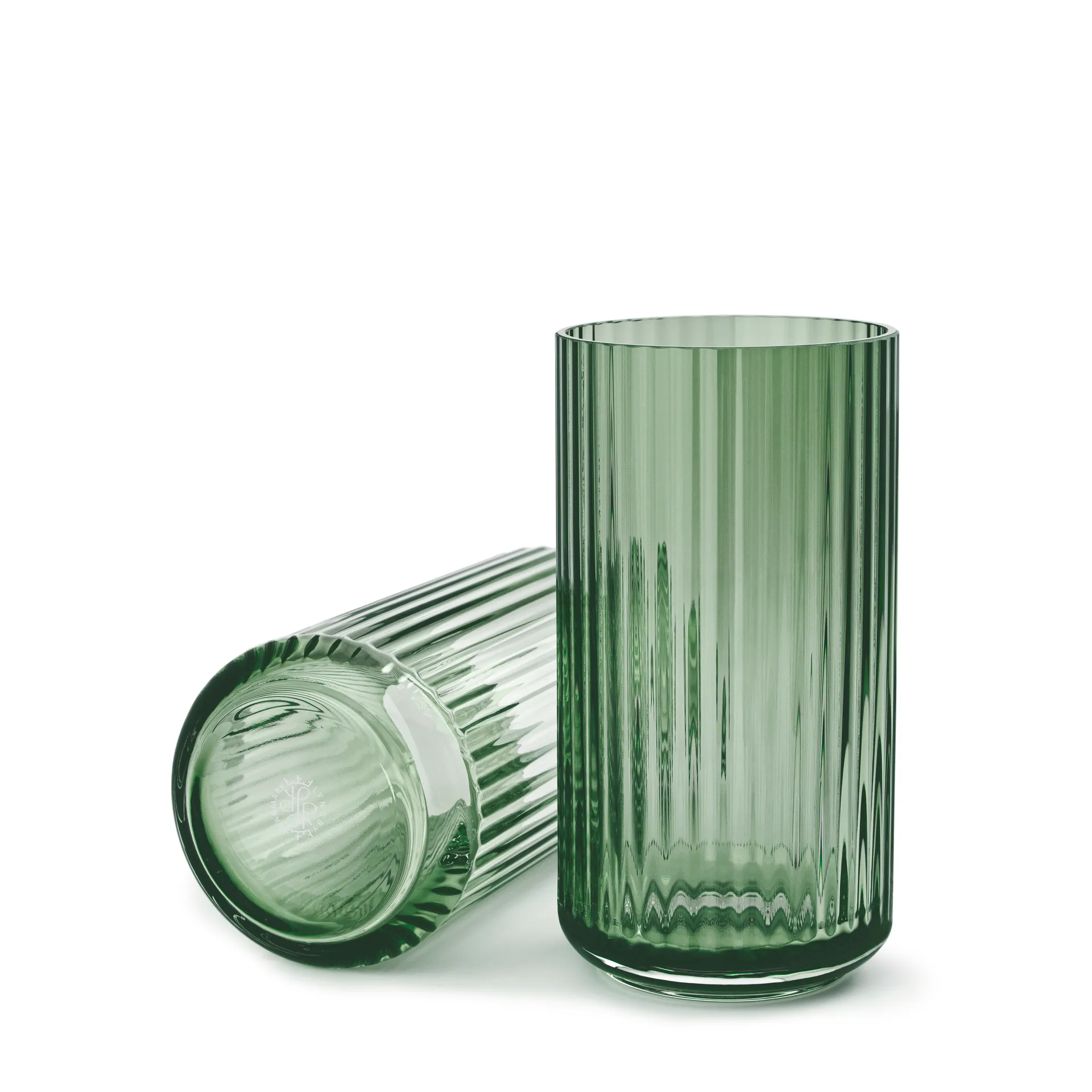 Lyngby vase glass green, 20 cm Lyngby Porcelæn