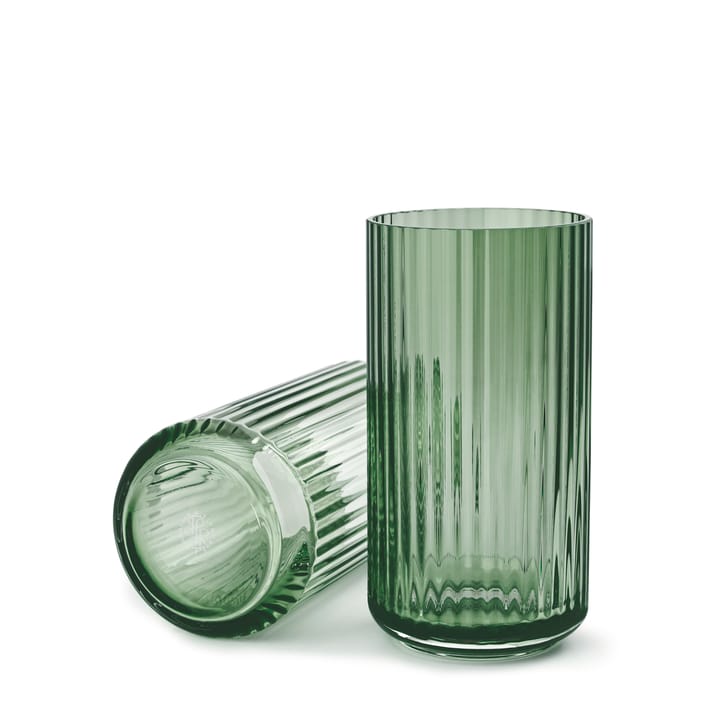 Lyngby vase glass green, 20 cm Lyngby Porcelæn