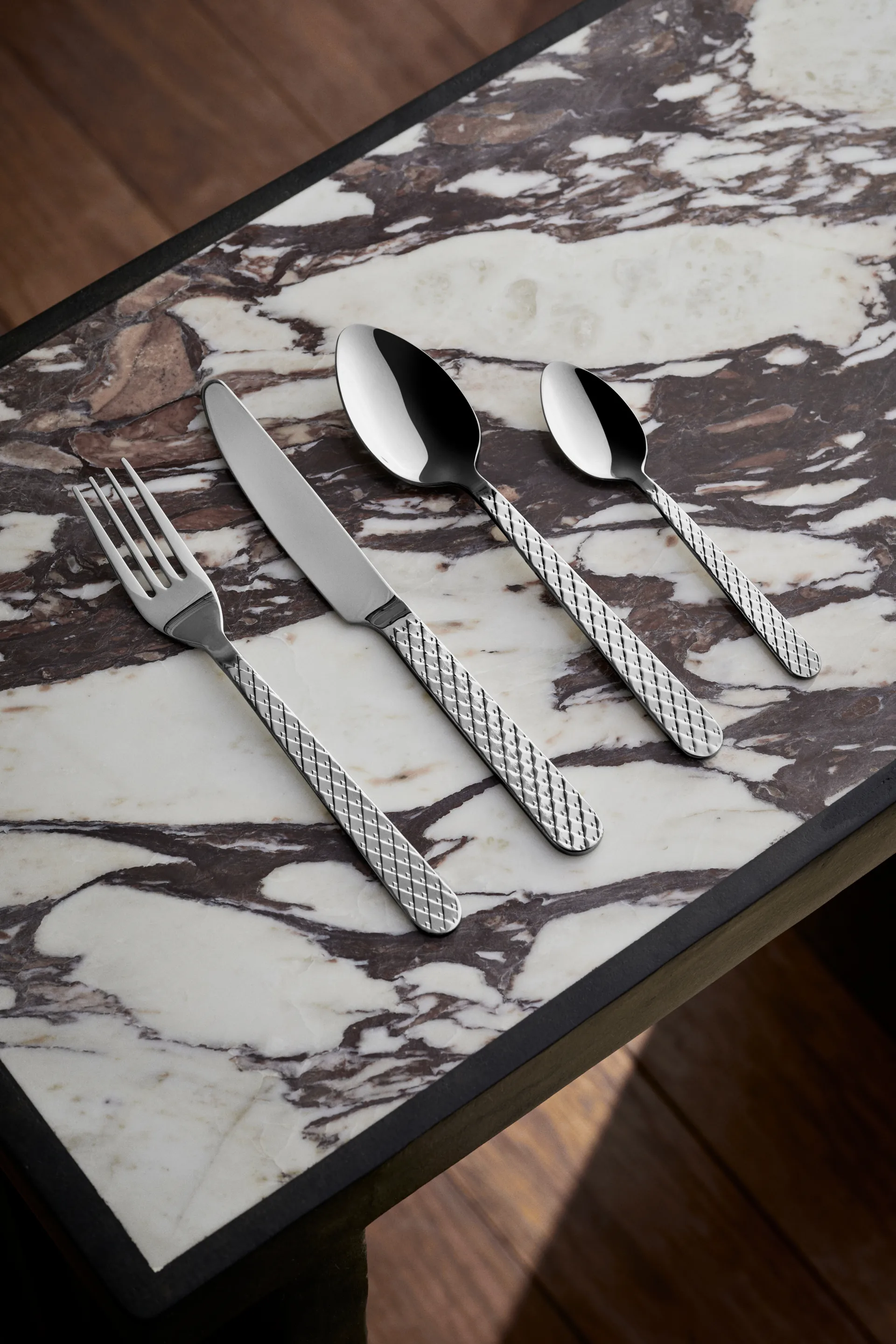 Rhombe cutlery set, 16 pieces Lyngby Porcelæn