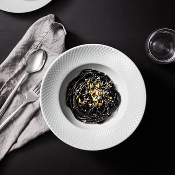 Rhombe deep plate white - Ø 24.5 cm - Lyngby Porcelæn