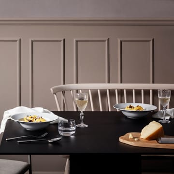 Rhombe deep plate white - Ø 24.5 cm - Lyngby Porcelæn