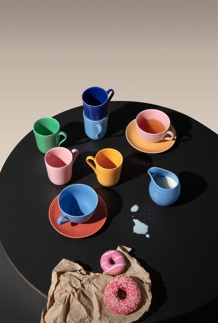 Rhombe mug with handle 33 cl, Blue Lyngby Porcelæn